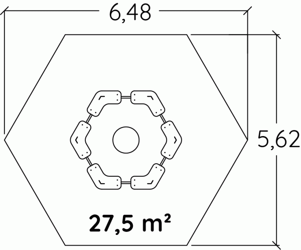Caixa de Areia Hexagonal - Image 4