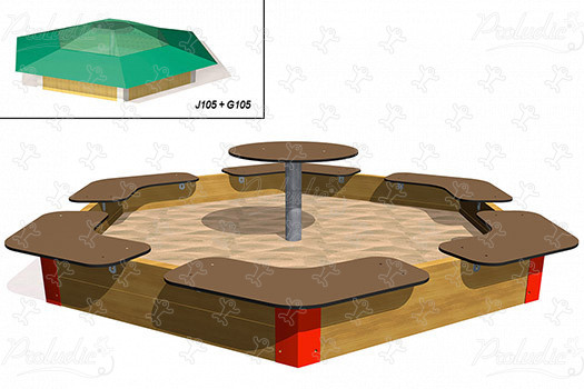 Caixa de Areia Hexagonal