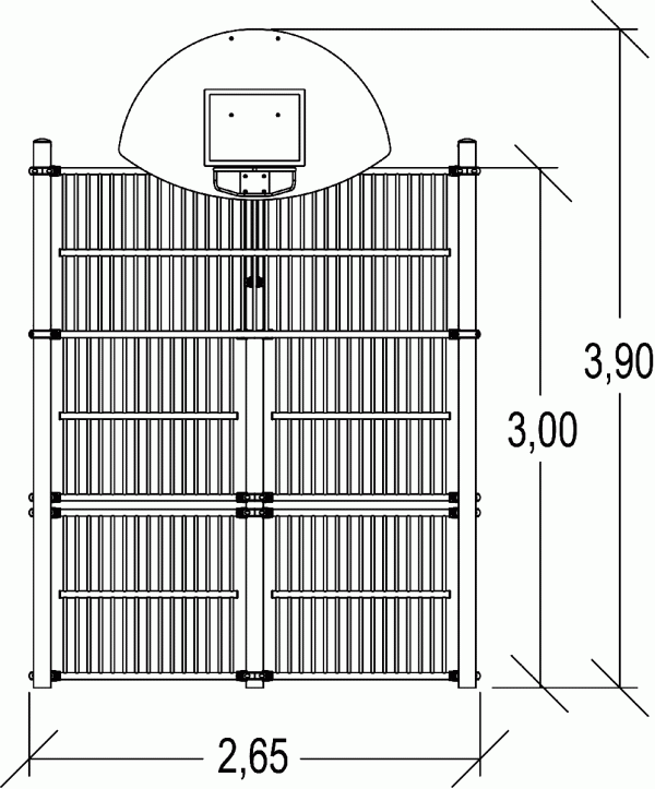 Frontão com Tabela Basket - Image 3