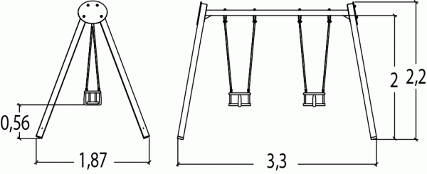 Baloiço com Assentos de Bebé - Image 5
