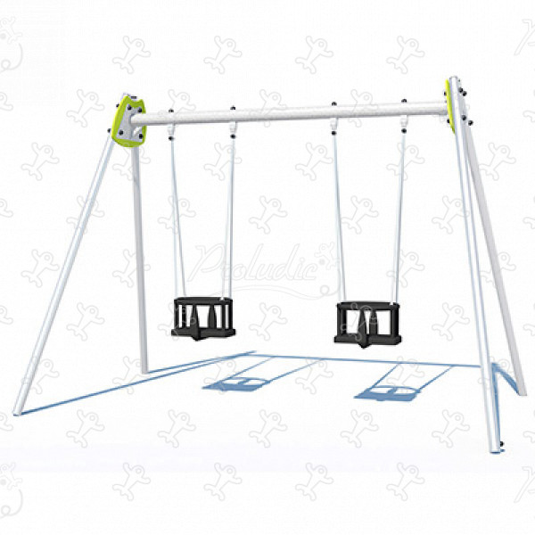 Baloiço Metal com Assentos de Bebé
