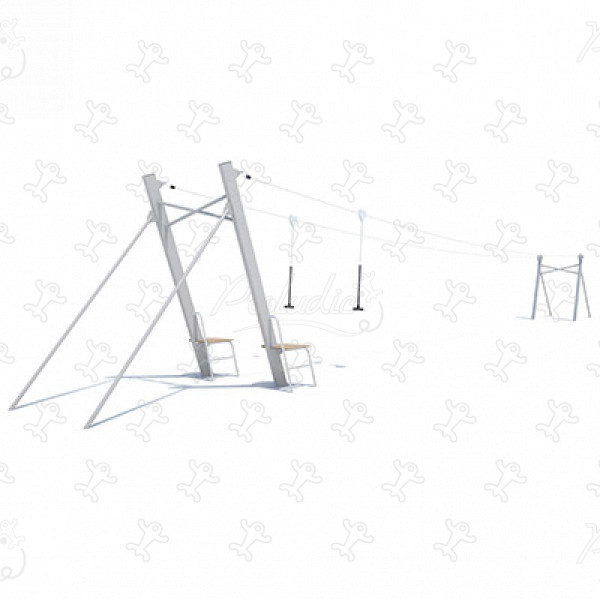 Teleférico Duplo Terreno Plano