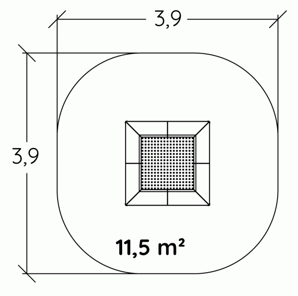 Trampolim 1,5x1,5 - Image 6
